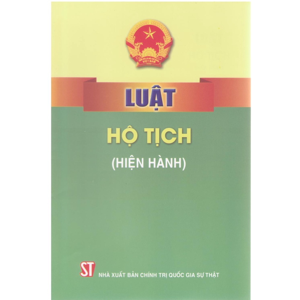 Luật hộ tịch (hiện hành)