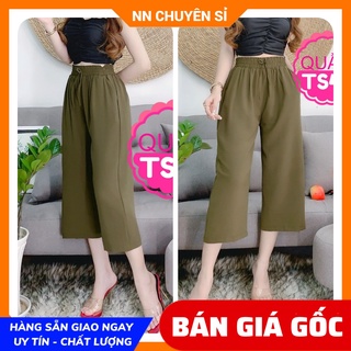 Quần jogger quần ống rộng nữ chất vải mềm mịn lưng thun co giãn thoải mái TS41 ĐŨI MỀM