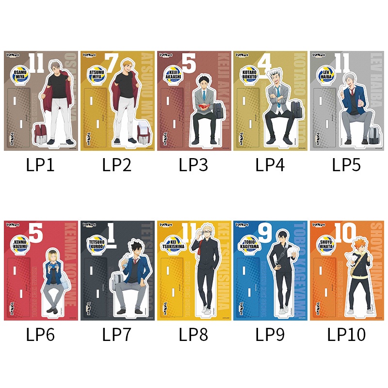 Mô hình nhân vật anime haikyuu làm từ acrylic có giá đỡ dùng trang trí sáng tạo