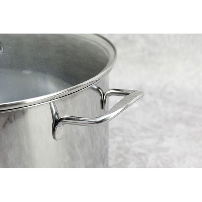Nồi luộc gà inox Longcook chính hãng đáy từ. Size 28-30-32cm nấu được trên mọi loại bếp