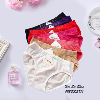 Set 5 quần lót dệt kim thể thao lưng chữ 9052 (màu ngẫu nhiên) free size dưới 55kg