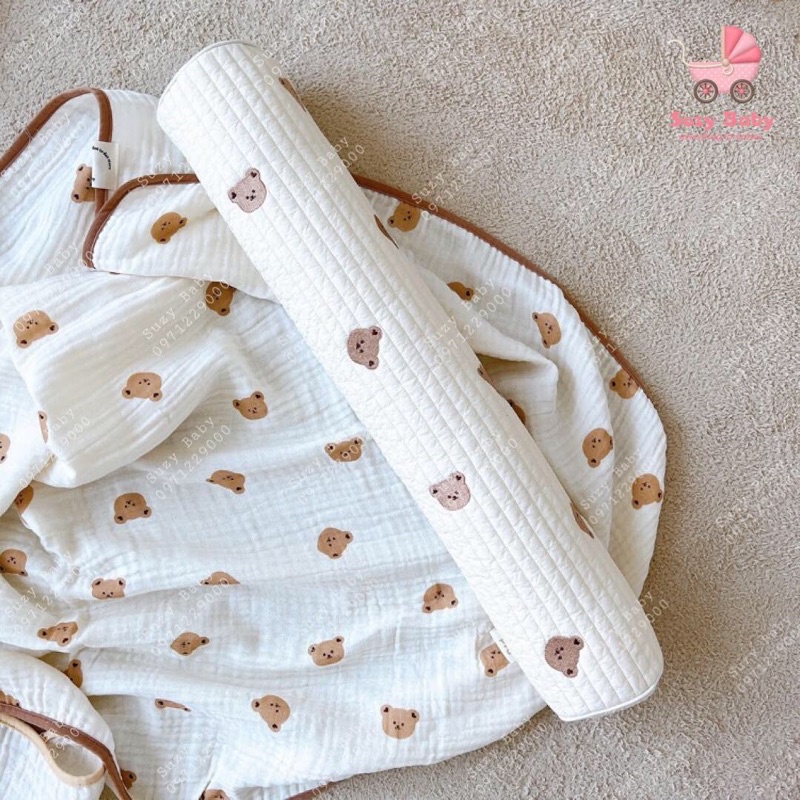 Gối ôm gác chân xô organic xuất hàn cho bé