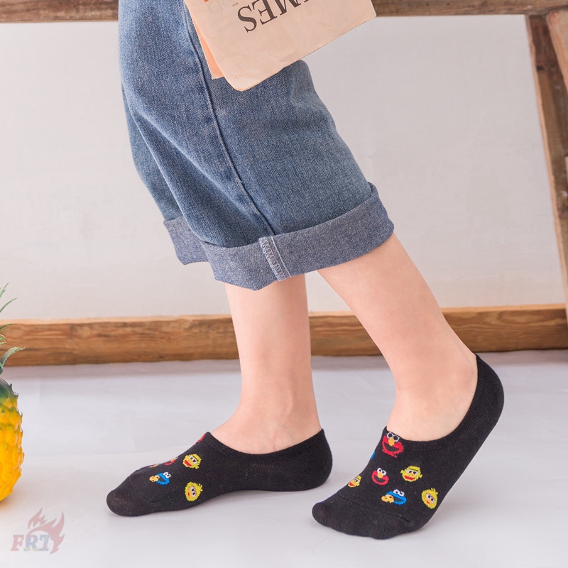✨ Ready Stock ✨  ❀Sesame Street Tất ❀ 1Pair Short Socks Invisible Socks