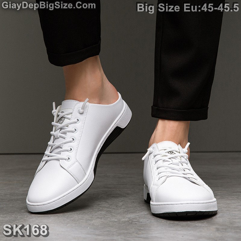 Giày Sneaker hở gót, giày thể thao big size cỡ lớn EU:45-45.5 cho nam chân to