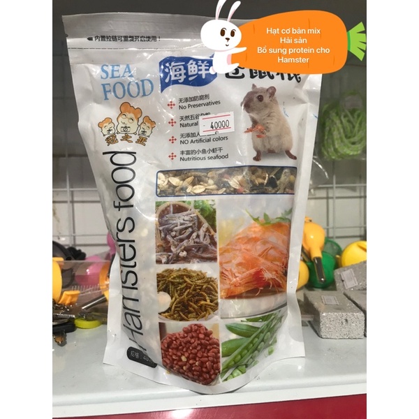 Thức ăn hoa quả  cho hamters - thức ăn Hải sản cho hamster