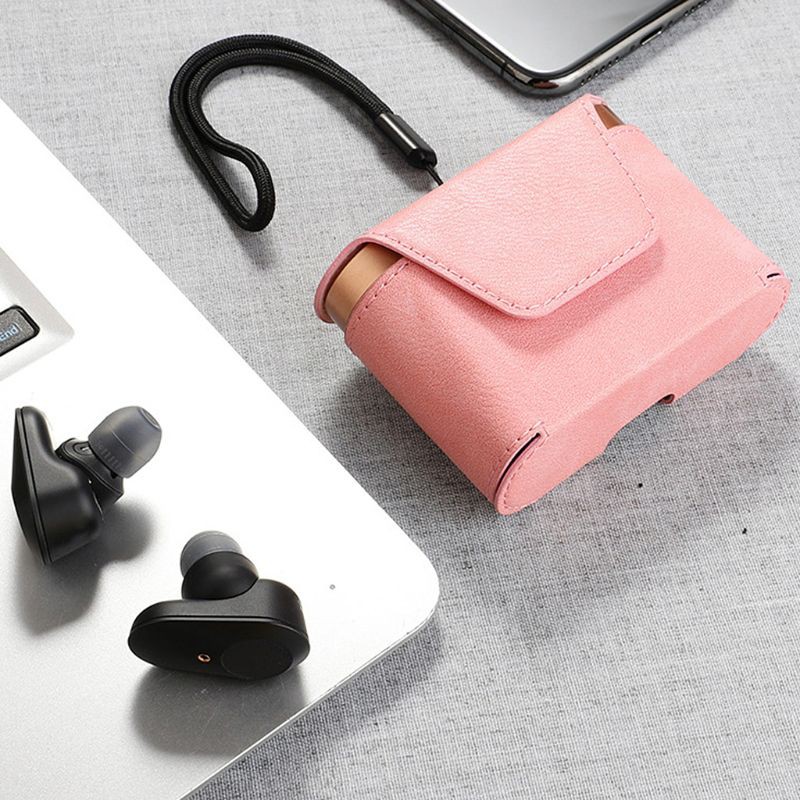 Bao da bọc bảo vệ hộp sạc tai nghe Sony Wf-1000Xm3