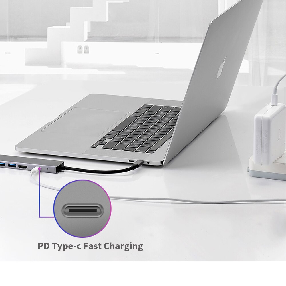 Bộ Chia Cổng Usb-C Sang Hdmi Usb 3.0 Tốc Độ Nhanh