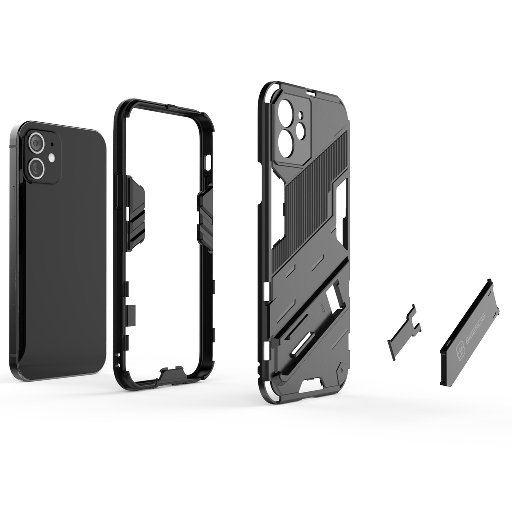 Ốp lưng Iphone 12 Iron Man Ver 2 chống sốc giá đỡ mặt lưng kiểu dáng mới siêu bền