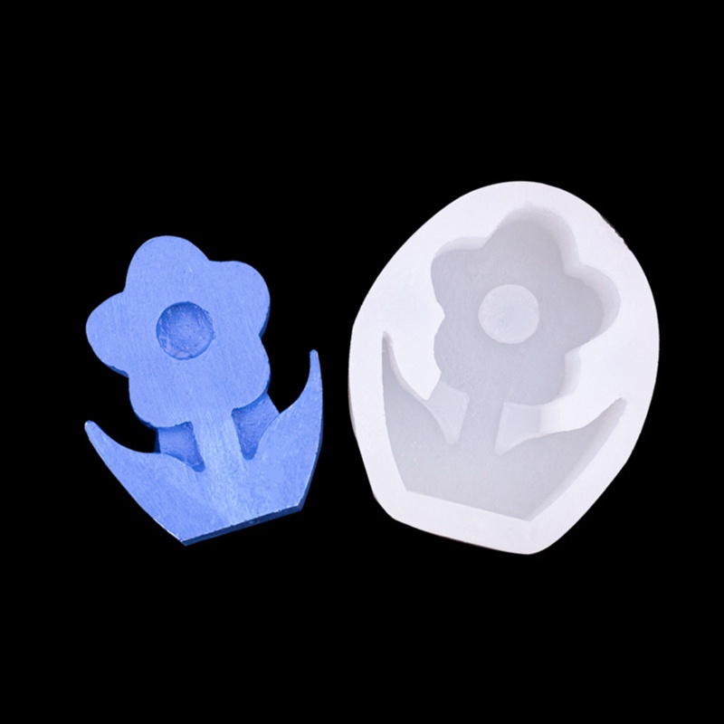 Khuôn silicone tạo hình làm nến hình hoa 3D DIY