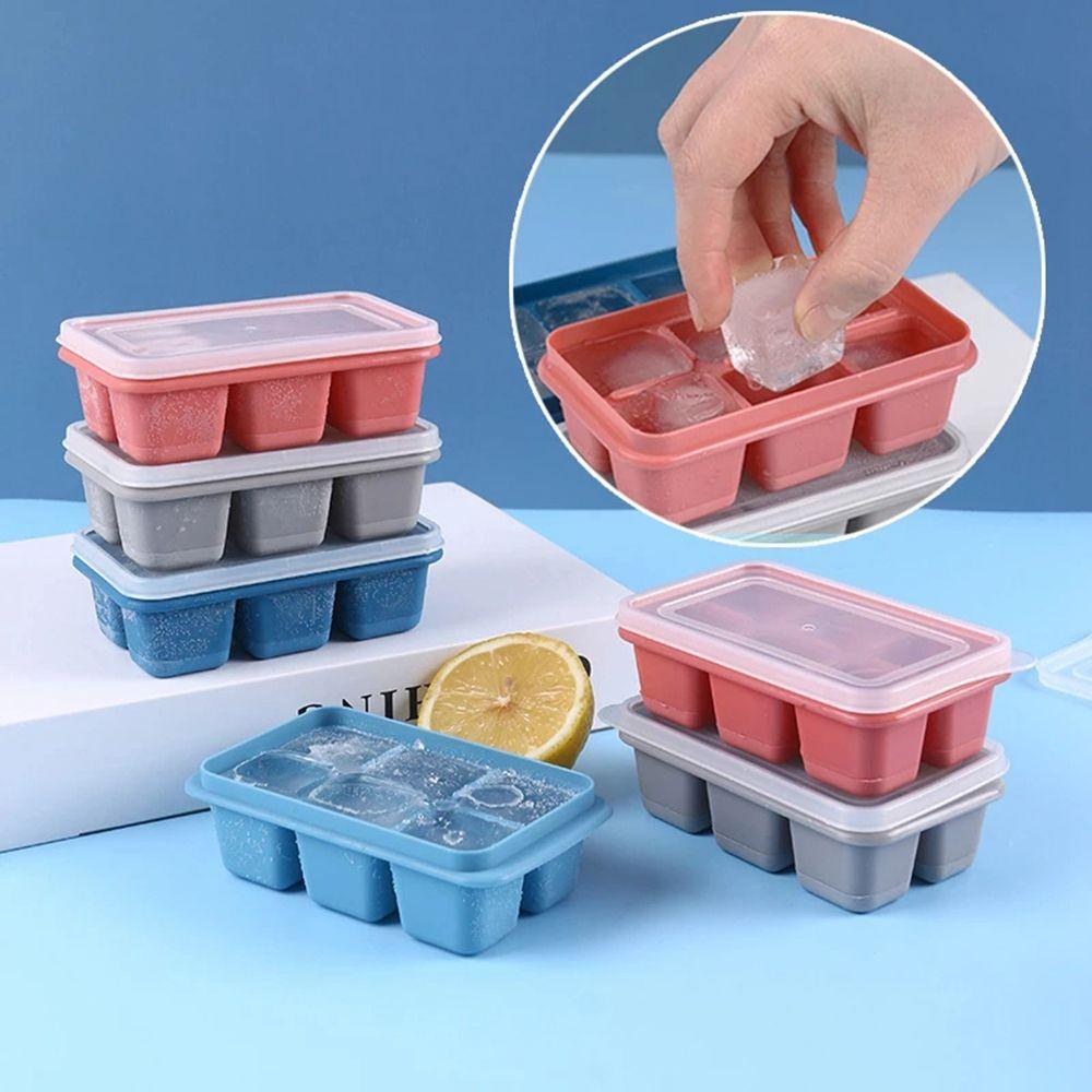 Khay Làm Đá Bằng Silicone Có Sáu Ngăn Tiện Dụng