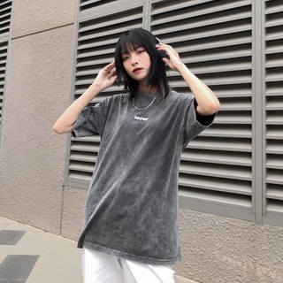 Áo thun trơn tay lỡ ullzang unisex degrey basic wax - áo phông nam nữ unisex 100% cotton