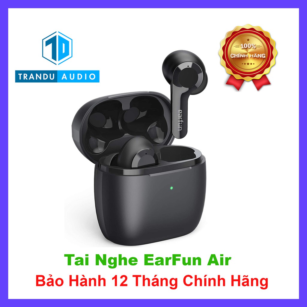 Tai Nghe True Wireless EarFun Air Bluetooth 5.0 ✔️ Mới 100% ✔️ Míc Kép ✔️Chính Hãng ✔️ Bảo Hành 12 Tháng | Trần Du Audio