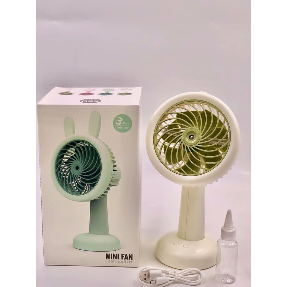Quạt Hơi Nước cầm tay Mini Phun Sương Tích Sạc Điện Có Kẹp Để Bàn Tiện Lợi Như Máy Lạnh Điều Hòa Mini Di Động | BigBuy360 - bigbuy360.vn