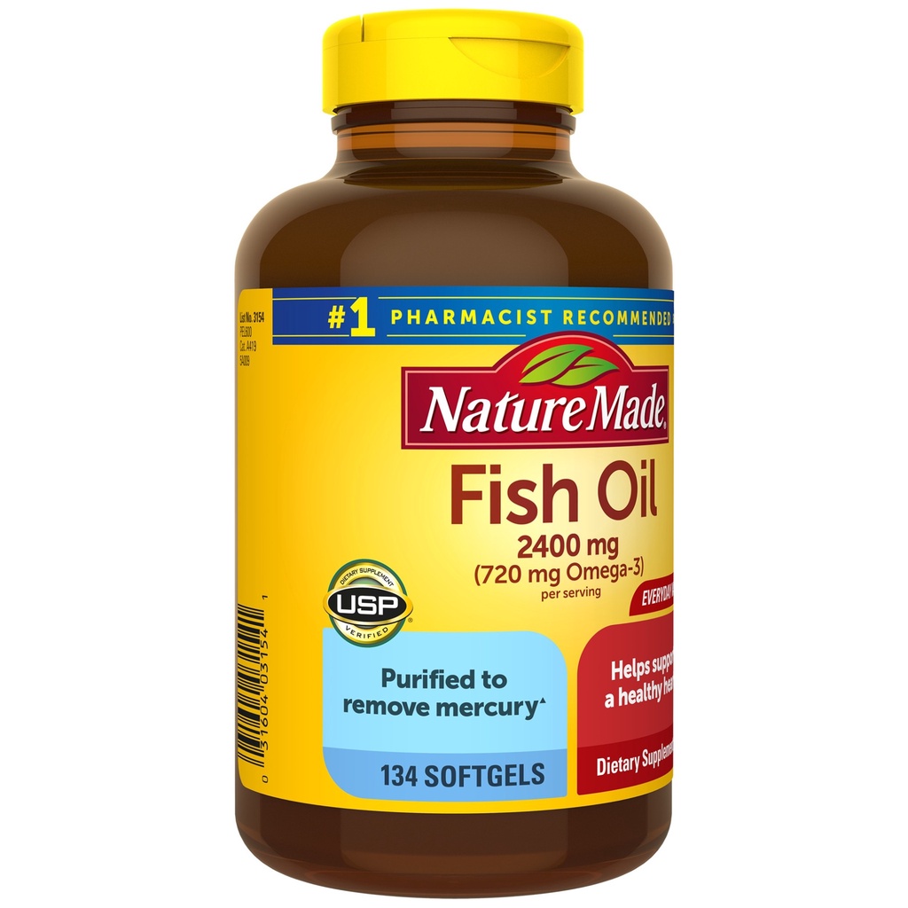 Dầu Cá Nature Made Fish Oil Omega 3