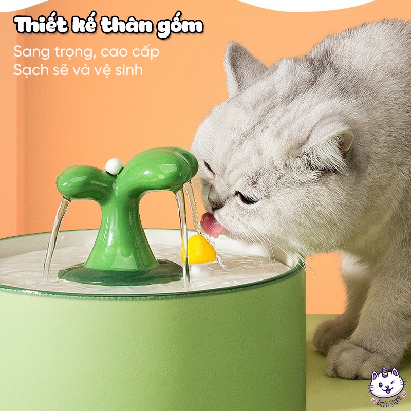 Máy lọc nước tự động cho mèo Máy uống nước tự động cho mèo cao cấp MewKit 1,5L