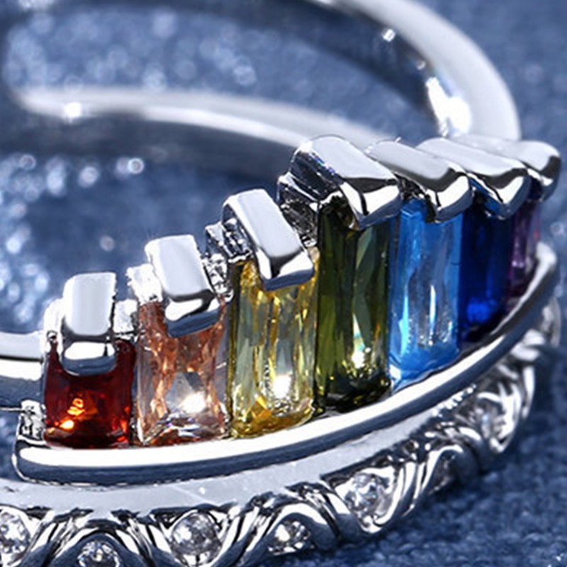 Nhẫn Nữ Hình Vương Miện Đính Đá Thời Trang