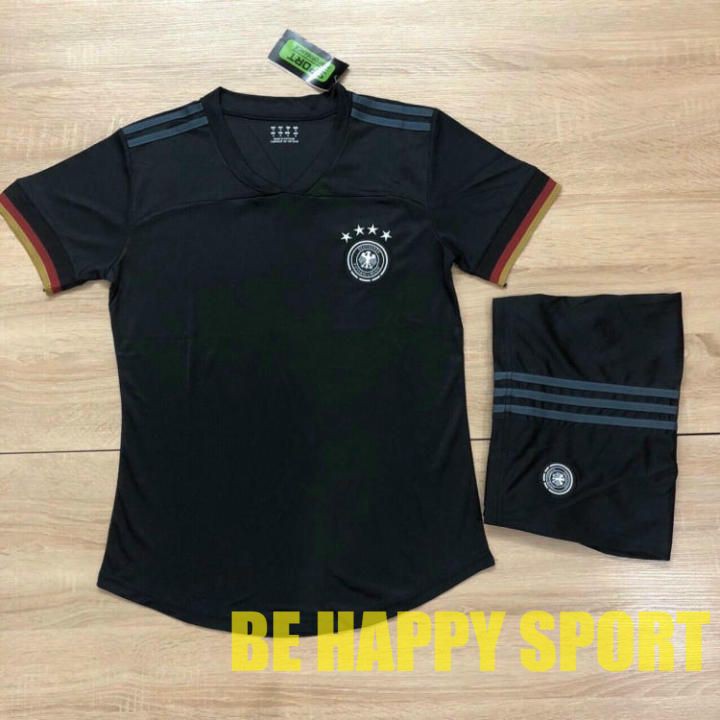 Áo Bóng Đá Nam ĐỘI TUYỂN ĐỨC Màu Đen Vải Thun Thái Co Dãn - Bộ Quần Áo Bóng Đá PP Bởi Be Happy Sport