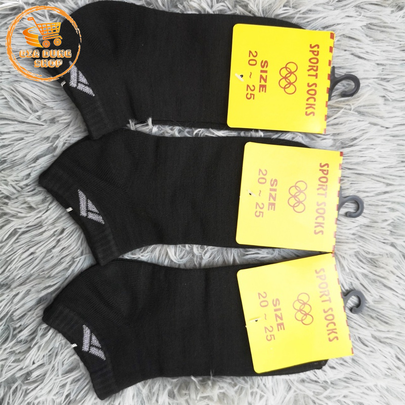 Tất/Vớ Cổ Ngắn Nam Nữ Bền Đẹp Hàng Việt Nam Xuất Khẩu Dày Thấm Hút Thoáng Mát Khử Mùi