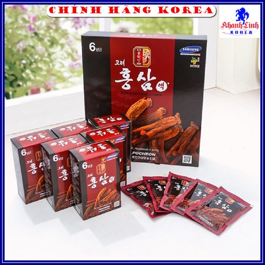 Nước Hồng Sâm Pocheon Hàn Quốc Chính Hãng, Hộp 30 gói x 70ml