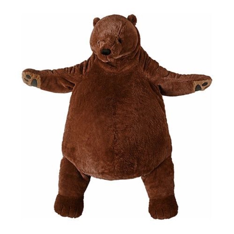 Gấu bông 100cm IKEA DJUNGELSKOG Soft Toy Brown Bear chính hãng 100%