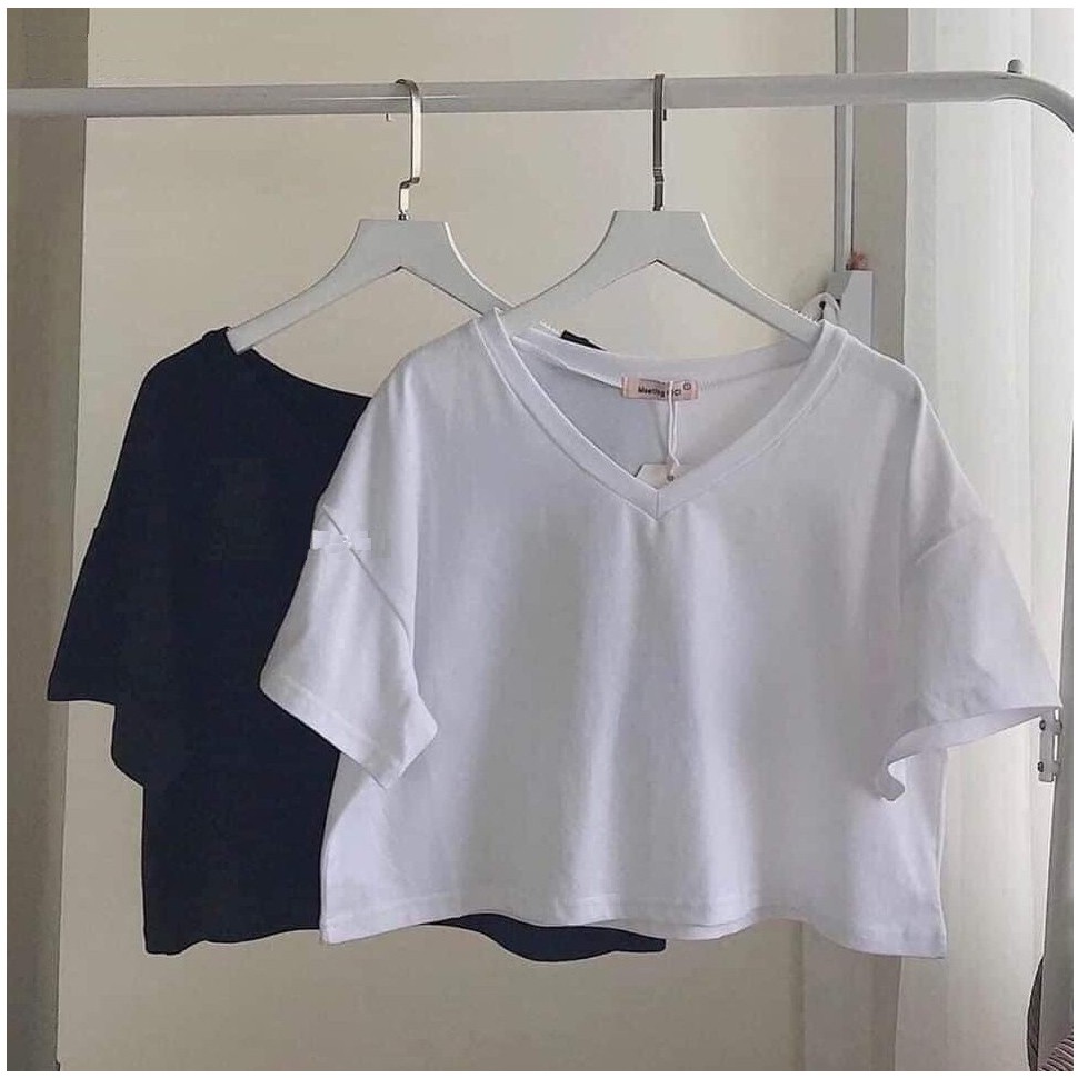 Bộ đồ nữ , áo croptop cổ tym phối quần kẻ caro ống rộng dáng đứng rất cá tính ( Freesize từ 40-70kg )