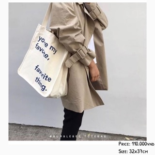 “Favorite” tote bag.