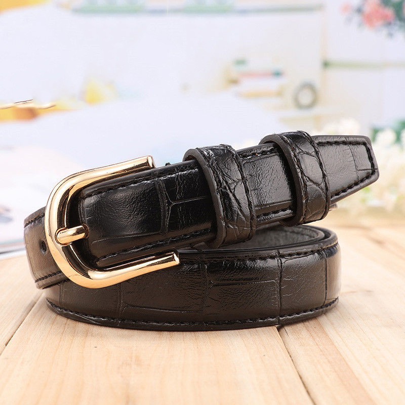 CARTIER Thắt Lưng Da Cá Sấu Bản Nhỏ Thời Trang Cho Nữ