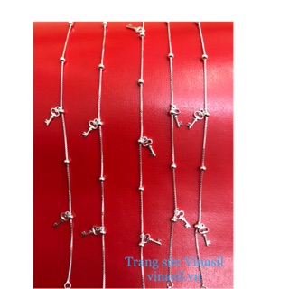 Lắc chân bạc ý 925