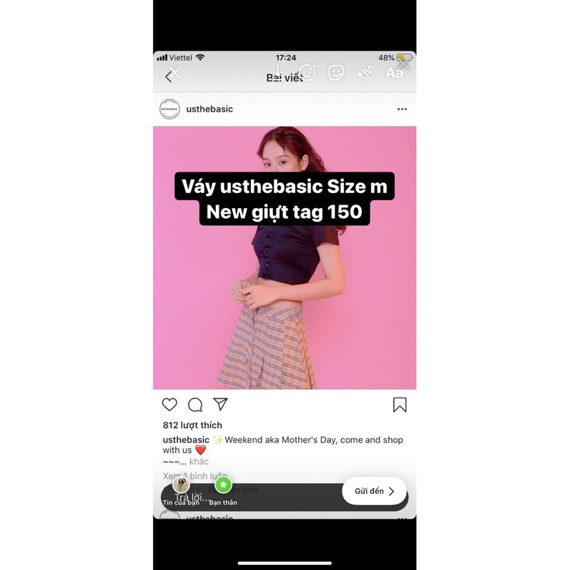 Váy kido bleubird sodapop usthebasic đồng giá 100k