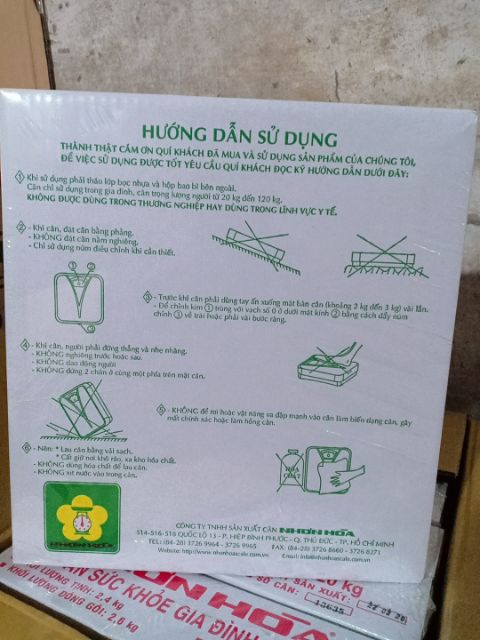 Cân Sức Khỏe Gia Đình 120Kg Nhơn Hòa