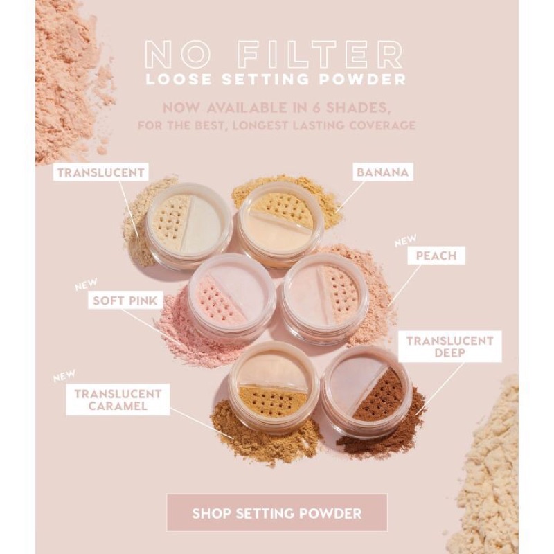 [Đủ bill] Phấn phủ Colourpop No Filter Loose Setting Powder