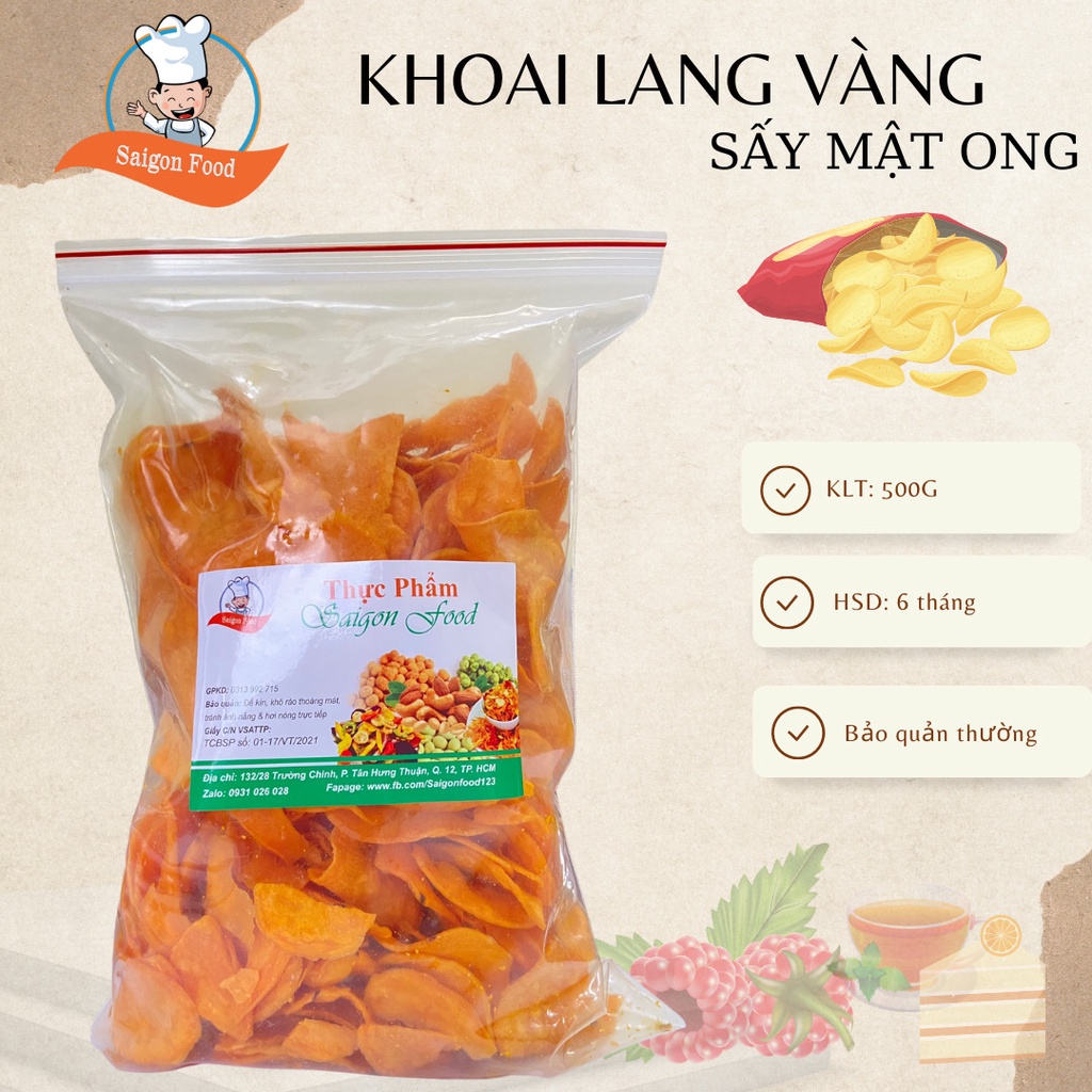 250gram khoai lang Vàng tẩm mật ong