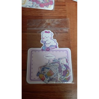 Set miếng dán sticker decal sổ vở hình thú lớn 40 miếng