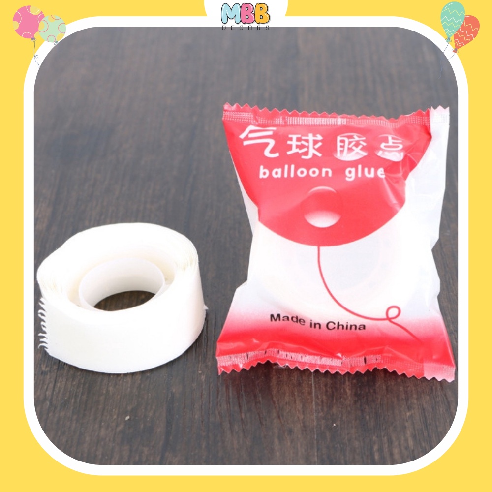 Keo Dán Bóng Trang Trí Sinh Nhật - 2 Mặt Silicon 100 Miếng Loại Tốt