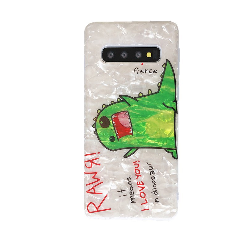 Samsung Galaxy S8 S9 Plus S10 Plus S10+ Note8 Note 9 case cute dinosaur cover