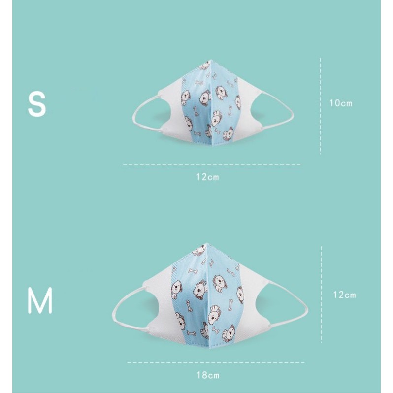 Set 5 khẩu trang 3D 3 lớp chống bụi Mimo baby cho bé từ 3 tháng tới 5 tuổi | BigBuy360 - bigbuy360.vn