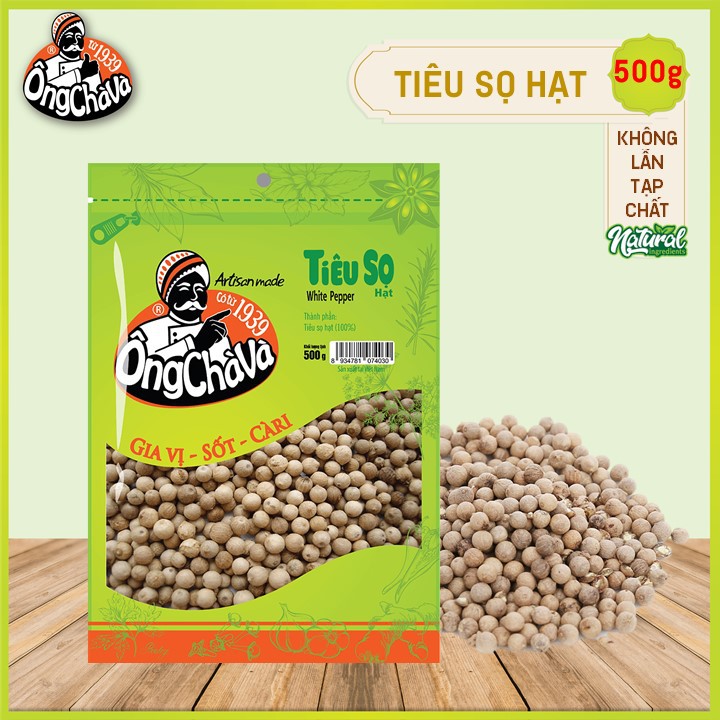 Tiêu Sọ Hạt Ông Chà Và 500g (White Pepper)