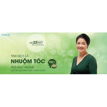 Tinh bột lá nhuộm tóc ủ bạc YBOME - Bibiki