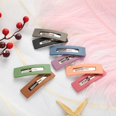 XPK382 Kẹp Tóc Hình Chữ Nhật Kết Cầu Lì Phong Cách Thời Trang Hàn Quốc