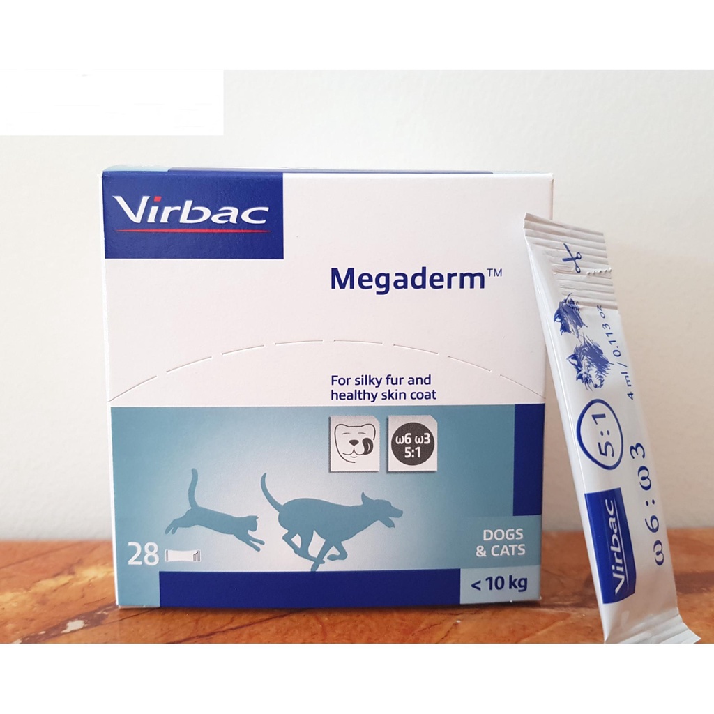 Gel Dinh Dưỡng Thức Ăn Mượt Da Lông Giảm Ngứa Rụng Lông Megaderm Virbac