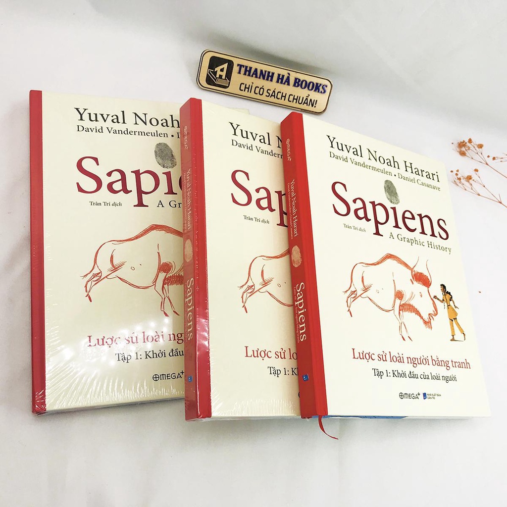 Sách - Sapiens - Lược Sử Loài Người Bằng Tranh (Bìa cứng) - Tập 1: Khởi Đầu Của Loài Người