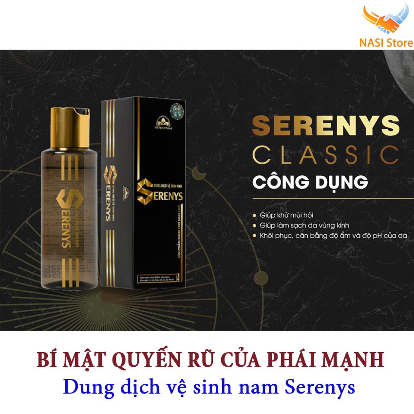 [Chính hãng] Combo Dung Dịch Vệ Sinh Nam Serenys - Gel vệ sinh vùng kín nam giới, giúp khử mùi hôi, làm sạch da vùng kín