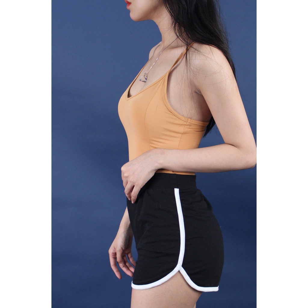 Q8967 - Bodysuit thun 2 dây F21, trơn