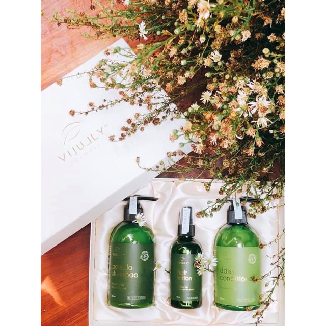 COMBO DẦU GỘI+ DẦU XẢ+ XỊT BƯỞI VIJULY | BigBuy360 - bigbuy360.vn