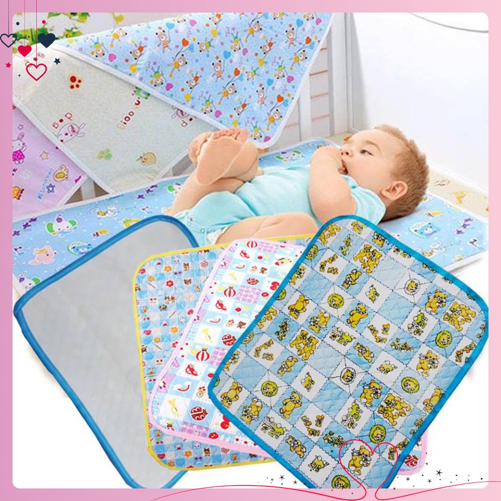 💥 Chiếu lót thay bỉm chống thấm loại To cho trẻ sơ sinh ( 42x42cm) |Bé Yêu Của Mẹ