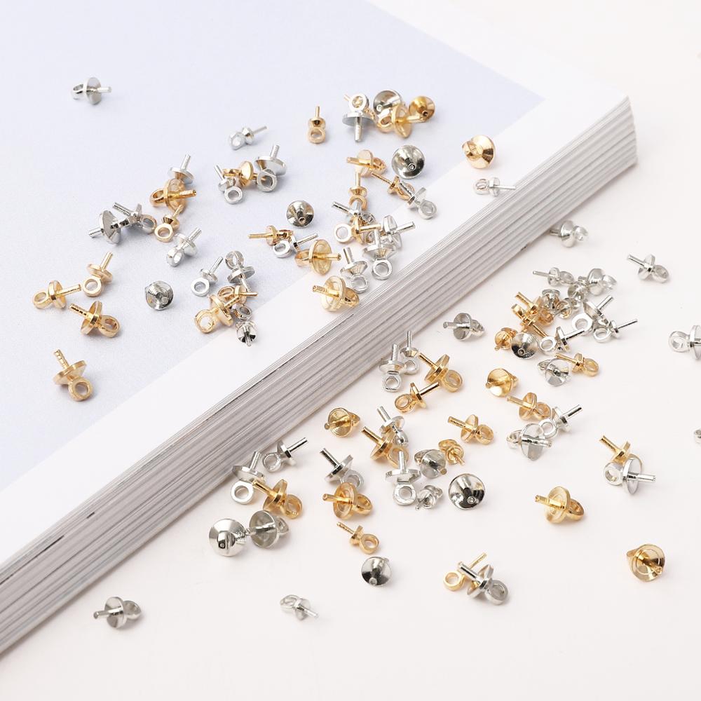 Set 50 phụ kiện chốt chặn mặt dây chuyền bằng đồng dùng làm trang sức diy