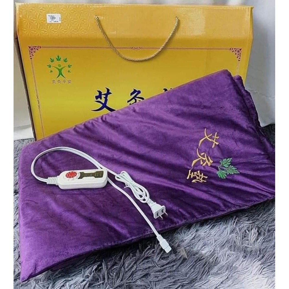 Thảm ngải cứu | Đệm sưởi ngải cứu đông y Trung Quốc, giúp thư giãn kinh mạch | Thảm Nhung