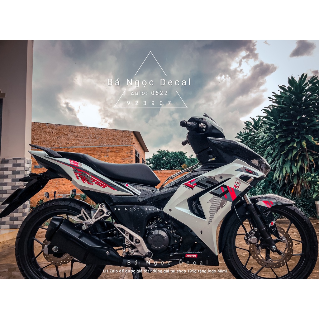 Tem xe winner v3 màu trắng  👉chế tem theo yêu cầu giá rẻ.