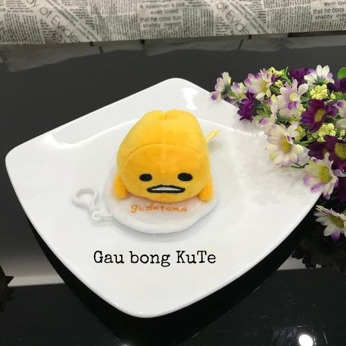 Gấu bông trứng lười móc khoá