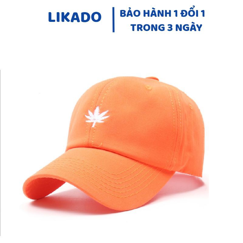 Mũ lưỡi trai unisex họa tiết lá phong thời trang nam nữ